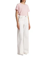 Maeve Cotton-Blend Crewneck T-Shirt