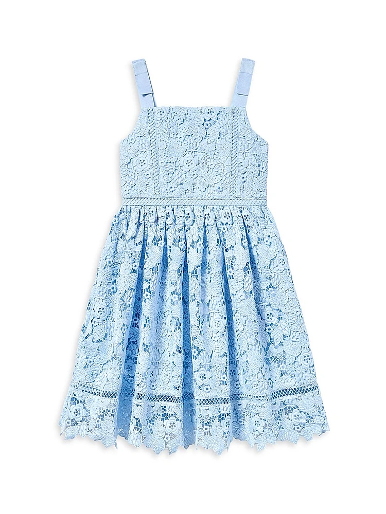 Little Girl's & Butterfly Lace Dress