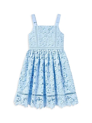 Little Girl's & Butterfly Lace Dress