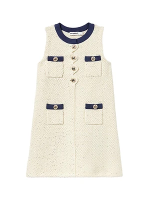 Little Girl's & Sequin Knit Dress