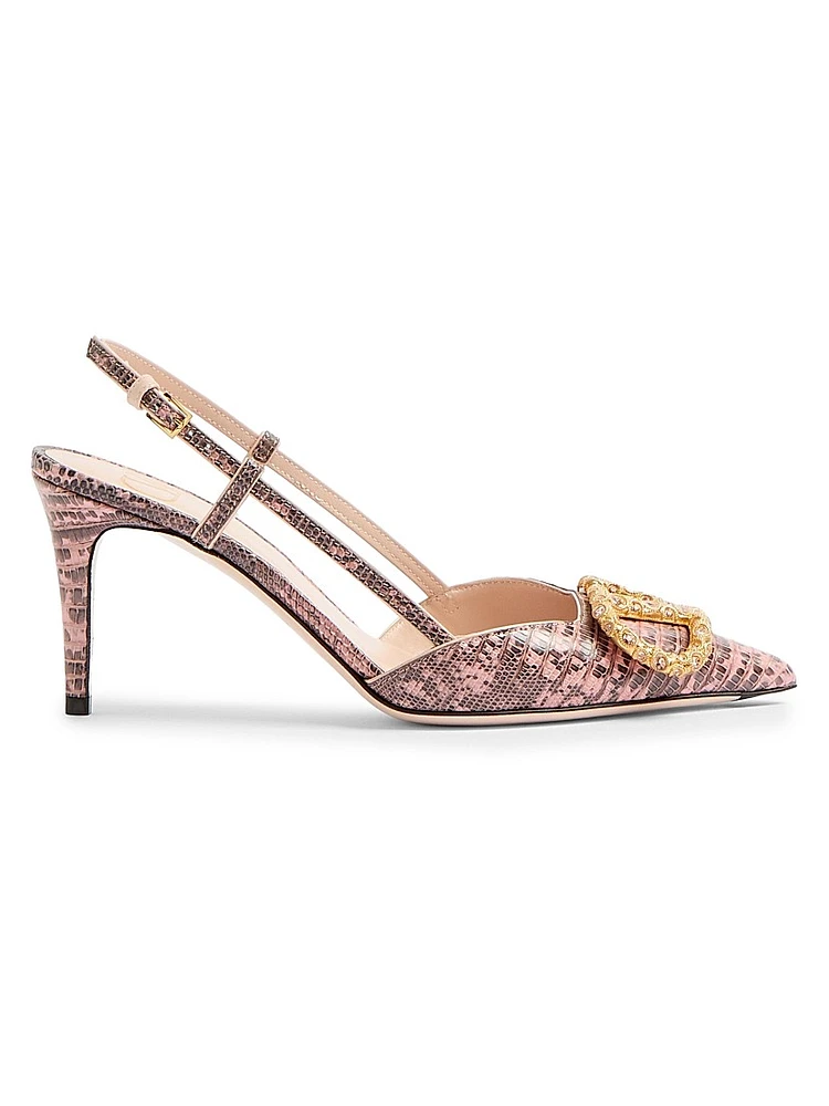 VLogo Signature Slingback Pumps 80MM
