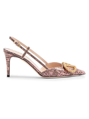 VLogo Signature Slingback Pumps 80MM