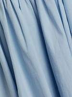 Nayara Poplin Strapless High-Low Dress