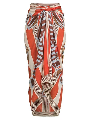 De La Falaise Silk-Blend Sarong