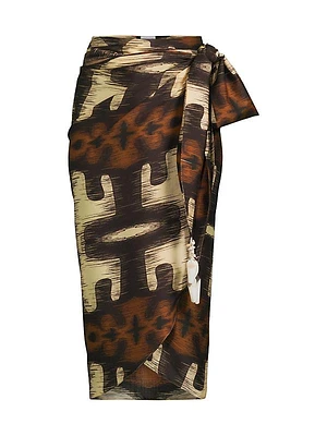 Martellato Cotton & Silk Midi-Skirt