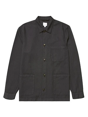 Twin Pocket Cotton & Linen Jacket
