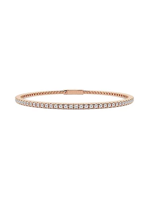 14K Rose Gold & Natural Diamond Flexible Bangle/2.00-5.00 TCW