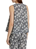 Tish Floral Cotton Sleeveless Top