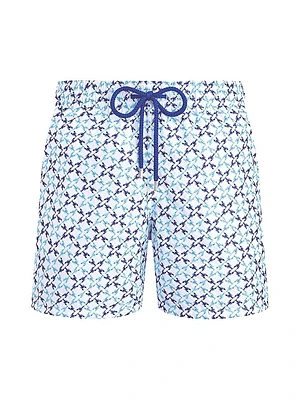 Homard Embroidered Swim Trunks