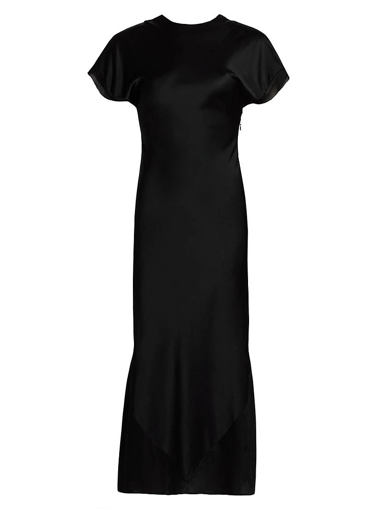 Chiclana Dakota Silk A-Line Midi-Dress