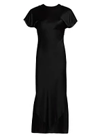 Chiclana Dakota Silk A-Line Midi-Dress