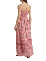 Baradero Selva Cotton & Silk Maxi Dress