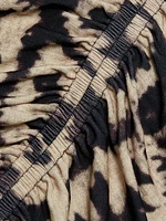 Santa Rita Ruched Abstract Top