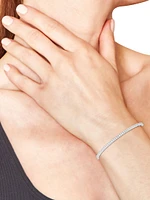 14K White Gold & Prong-Set Natural Diamond Tennis Bracelet/2.00-5.00 TCW