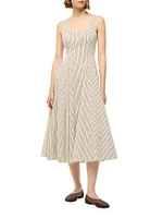 Wells Striped Sleeveless Fit & Flare Dress