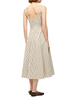 Wells Striped Sleeveless Fit & Flare Dress