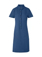 Denim Polo Minidress