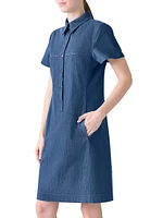 Denim Polo Minidress