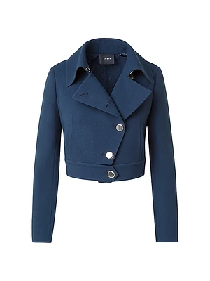 Dana Asymmetric Wool Short Jacket