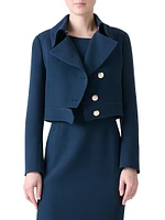 Dana Asymmetric Wool Short Jacket