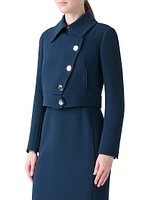 Dana Asymmetric Wool Short Jacket