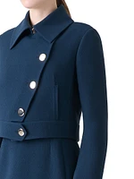 Dana Asymmetric Wool Short Jacket