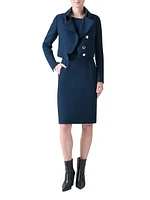 Dana Asymmetric Wool Short Jacket
