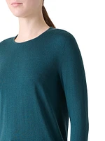 Cashmere-Silk Knit Sweater