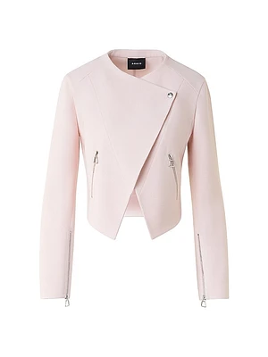 Ariel Wool Crêpe Crop Jacket