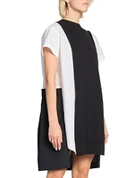 Poplin Knit Minidress