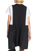 Poplin Knit Minidress