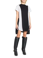 Poplin Knit Minidress
