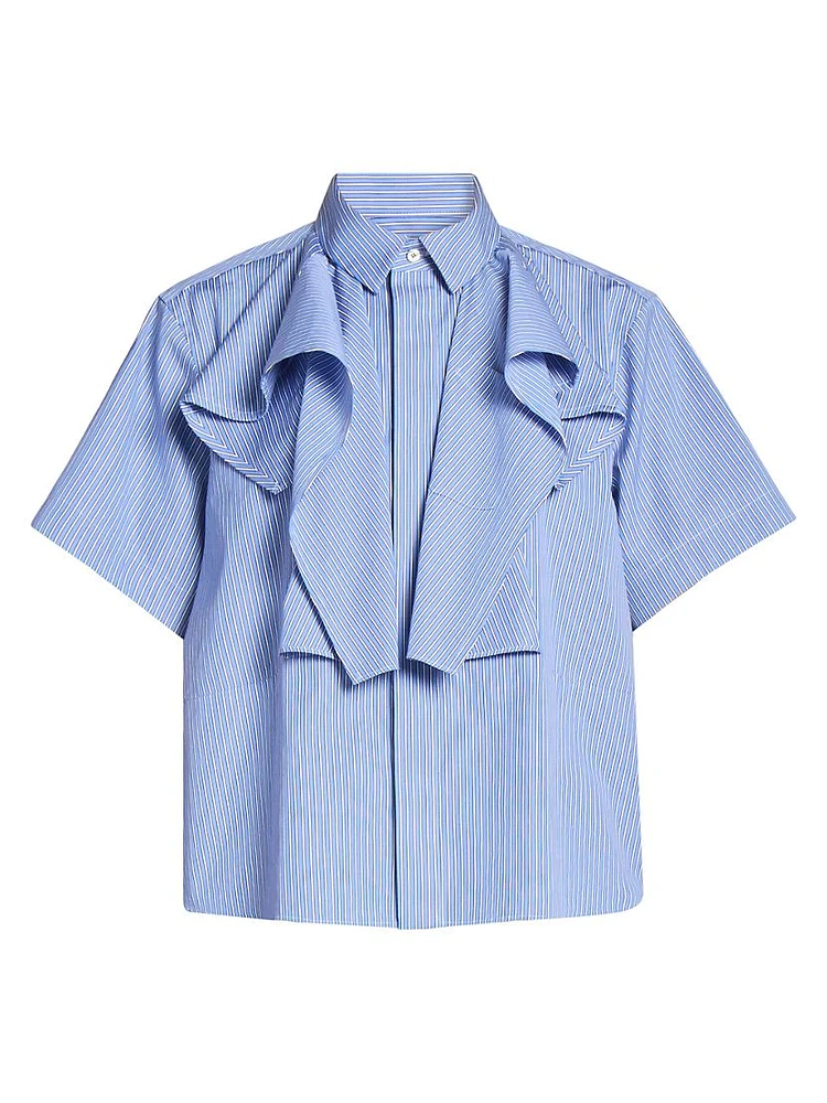Poplin Short-Sleeve Boxy Shirt