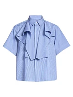 Poplin Short-Sleeve Boxy Shirt