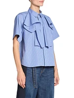 Poplin Short-Sleeve Boxy Shirt