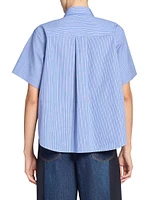Poplin Short-Sleeve Boxy Shirt