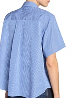 Poplin Short-Sleeve Boxy Shirt