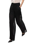 Double-Pleated Wool Trousers