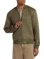 Maverick Faux Suede Bomber Jacket