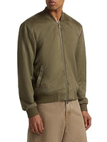 Maverick Faux Suede Bomber Jacket