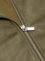 Maverick Faux Suede Bomber Jacket