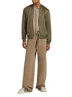 Maverick Faux Suede Bomber Jacket
