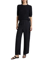 Mid-Rise Jogger Trousers