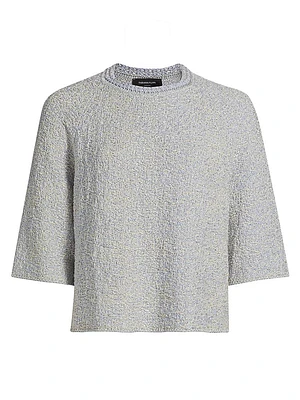 Metallic Tweed Top