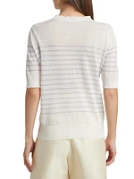 Striped Linen-Cotton T-Shirt
