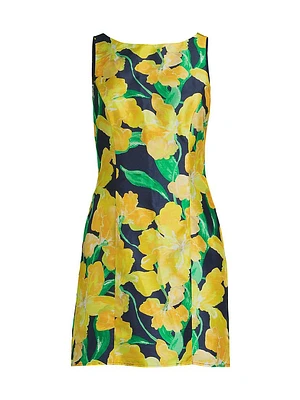 Ren Floral Sheath Minidress