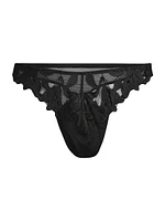 Lily Embroidered Stretch Thong