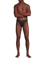 Lily Embroidered Stretch Thong