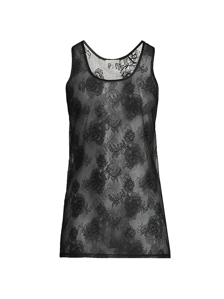 Bouquet Floral Lace Tank Top