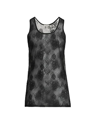 Bouquet Floral Lace Tank Top